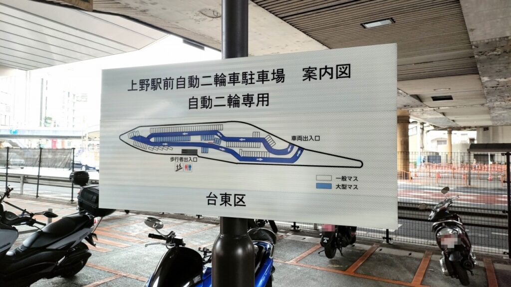 上野駅前自動二輪車駐車場