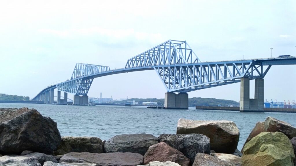 若洲海浜公園から見た東京ゲートブリッジ