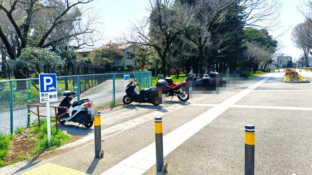 小金井公園 バイク駐車場
