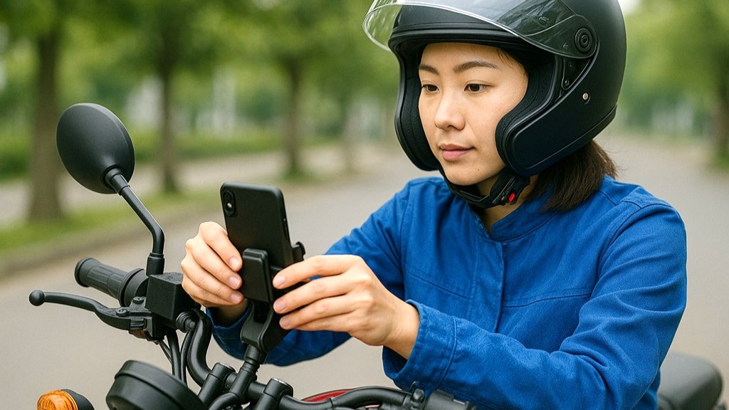 バイク用スマホホルダー