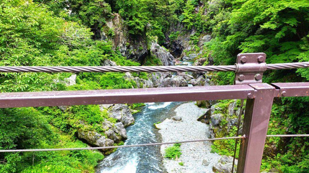 鳩ノ巣小橋（はとのすこはし）から見た多摩川