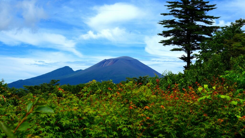 軽井沢 見晴台から見た浅間山