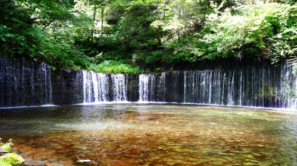 軽井沢　白糸の滝