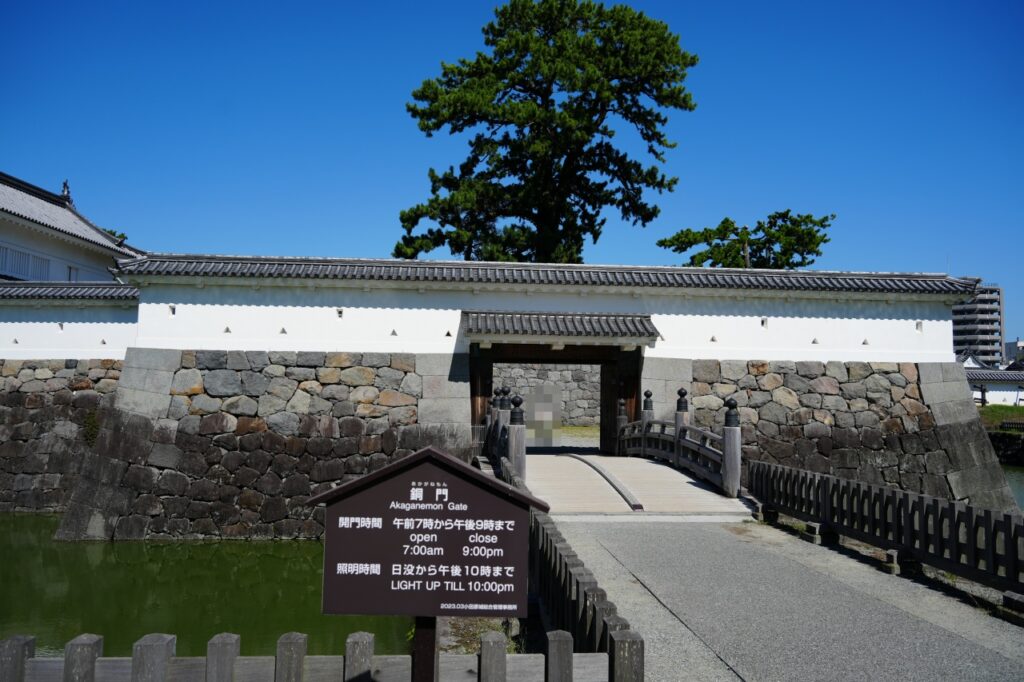 小田原城　住吉橋　銅門枡形内仕切門