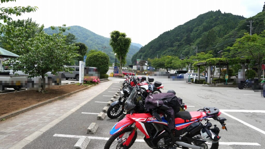 道の駅　どうし　バイク駐車場