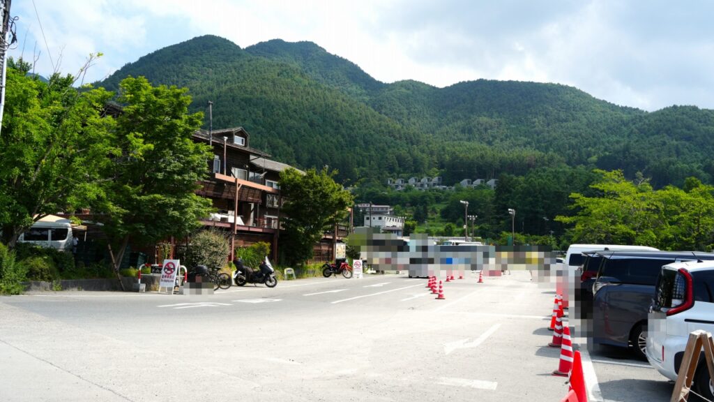 河口湖 大石公園 駐車場