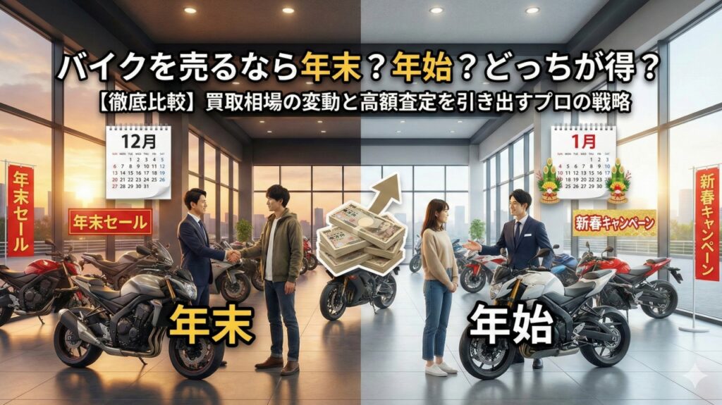 バイクを売るなら年末と年始どっちが得？