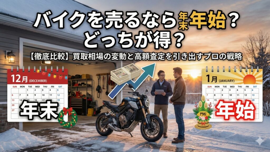 バイクを売るなら年末と年始どっちが得？