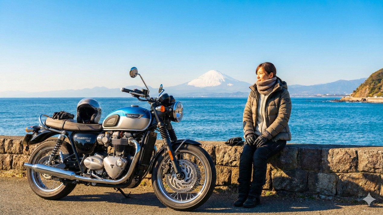 冬のバイクツーリング