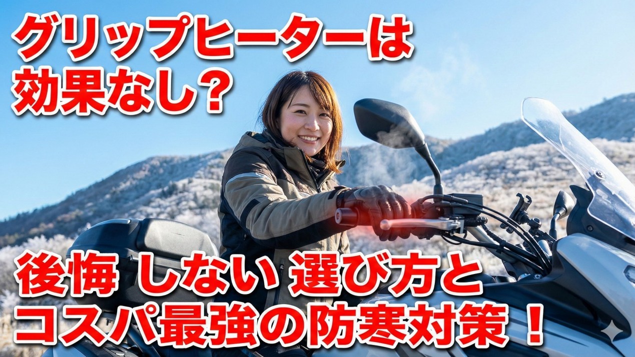 バイクのグリップヒーターは効果ある？