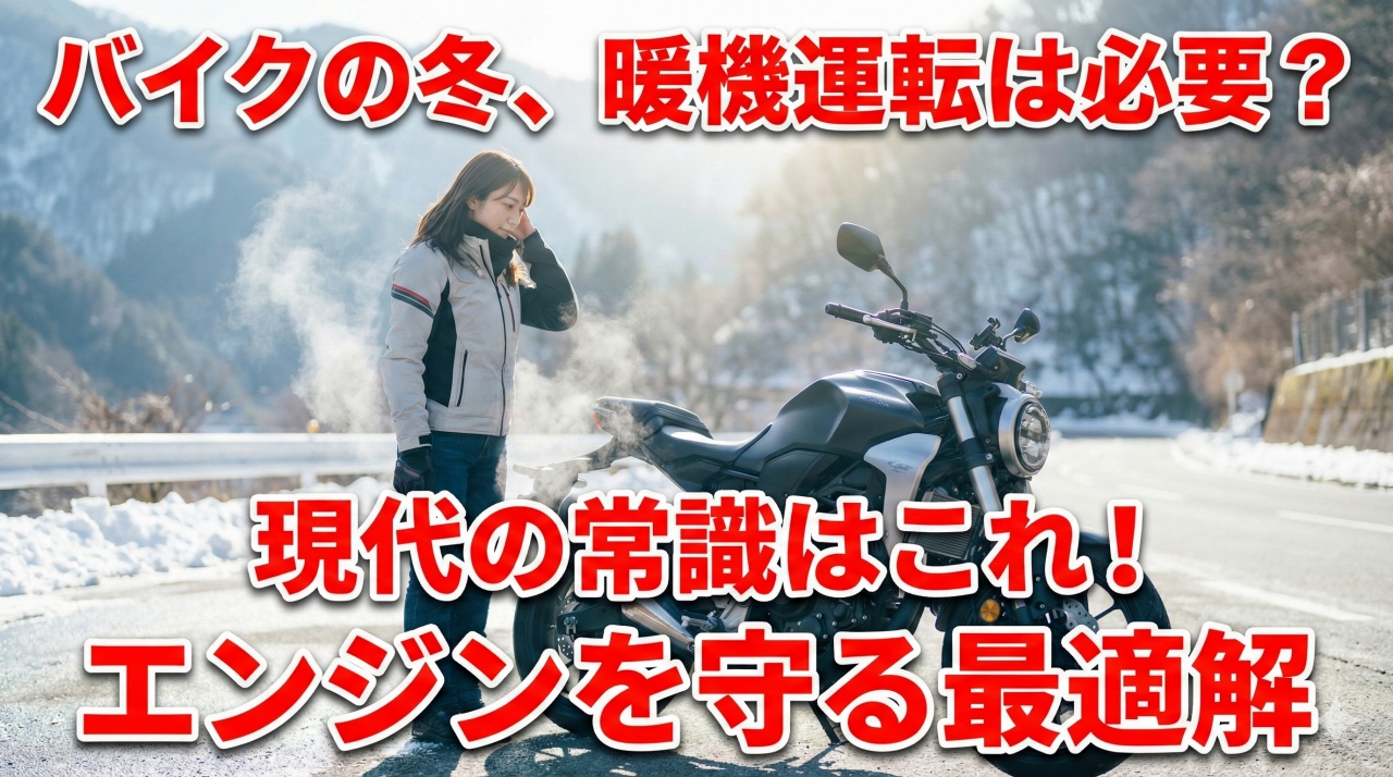 バイクの冬の暖機運転は必要？