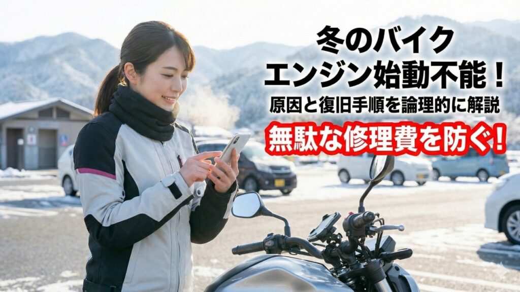 バイクのエンジンが冬にかからない原因と復旧手順