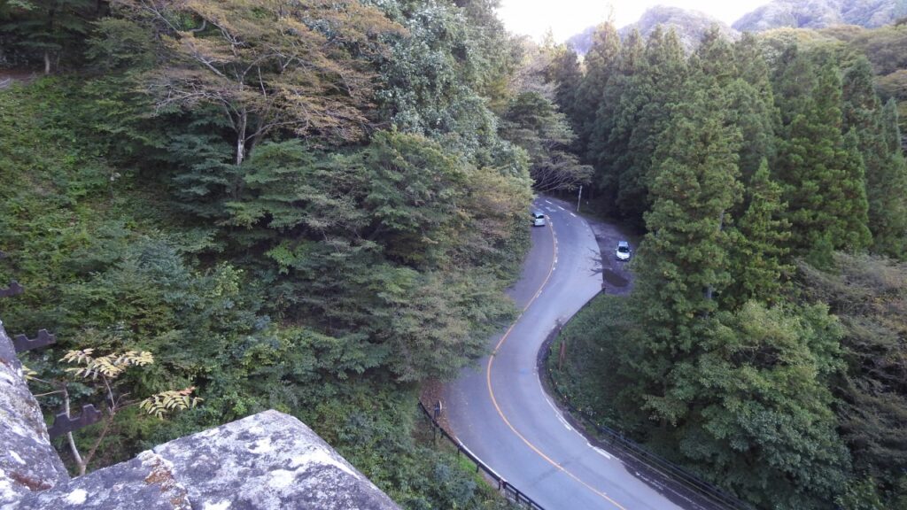 碓氷峠　旧道　めがね橋から