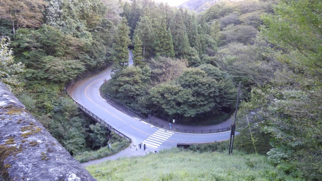 碓氷峠　旧道　めがね橋から
