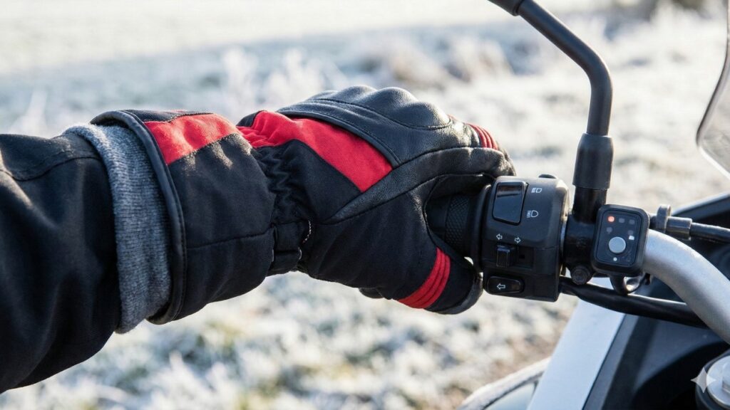 バイク冬の指先対策