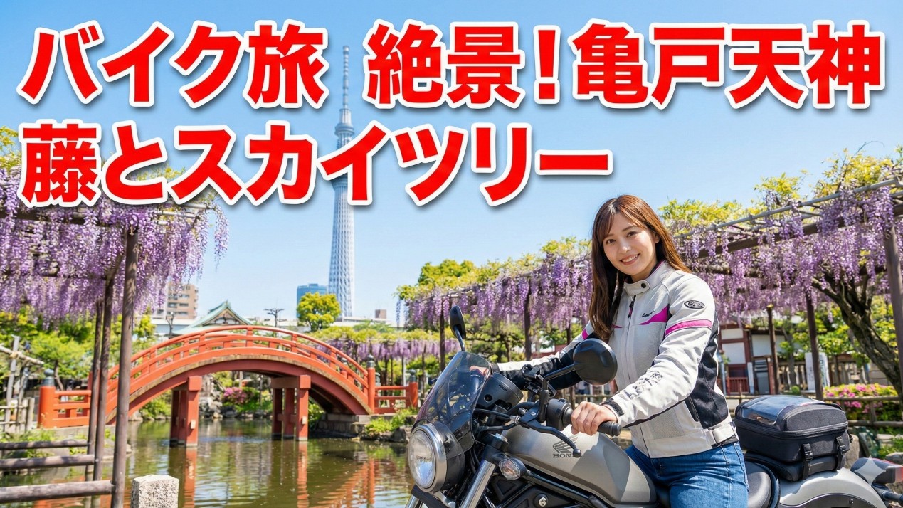 バイクで行く亀戸天神社ツーリング！