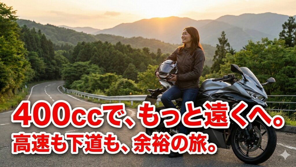 400ccバイクこそツーリングの最適解！