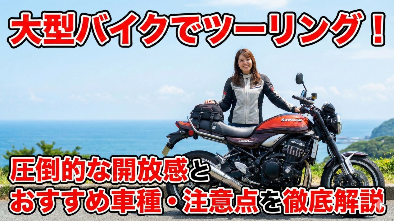 大型バイクでツーリング！