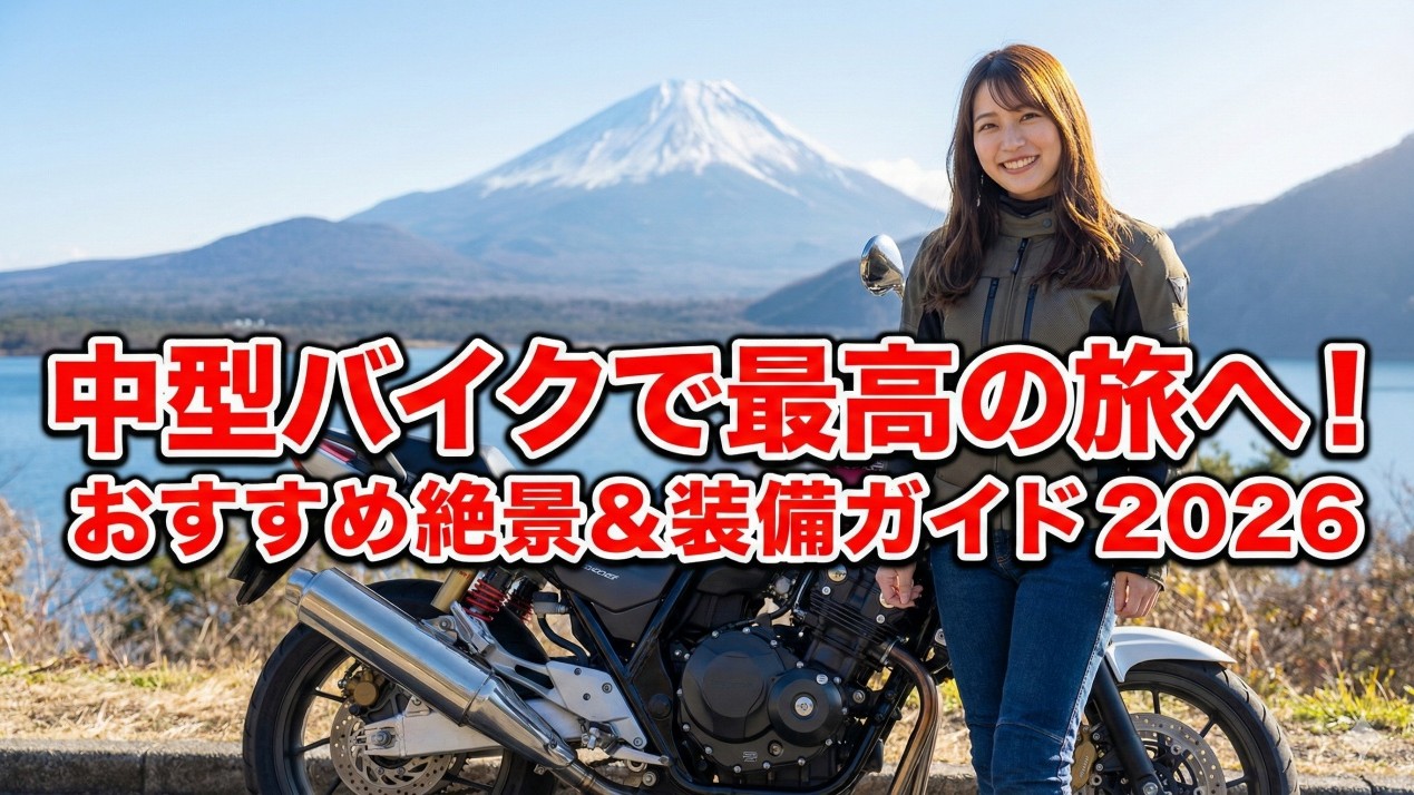 中型バイクでツーリング