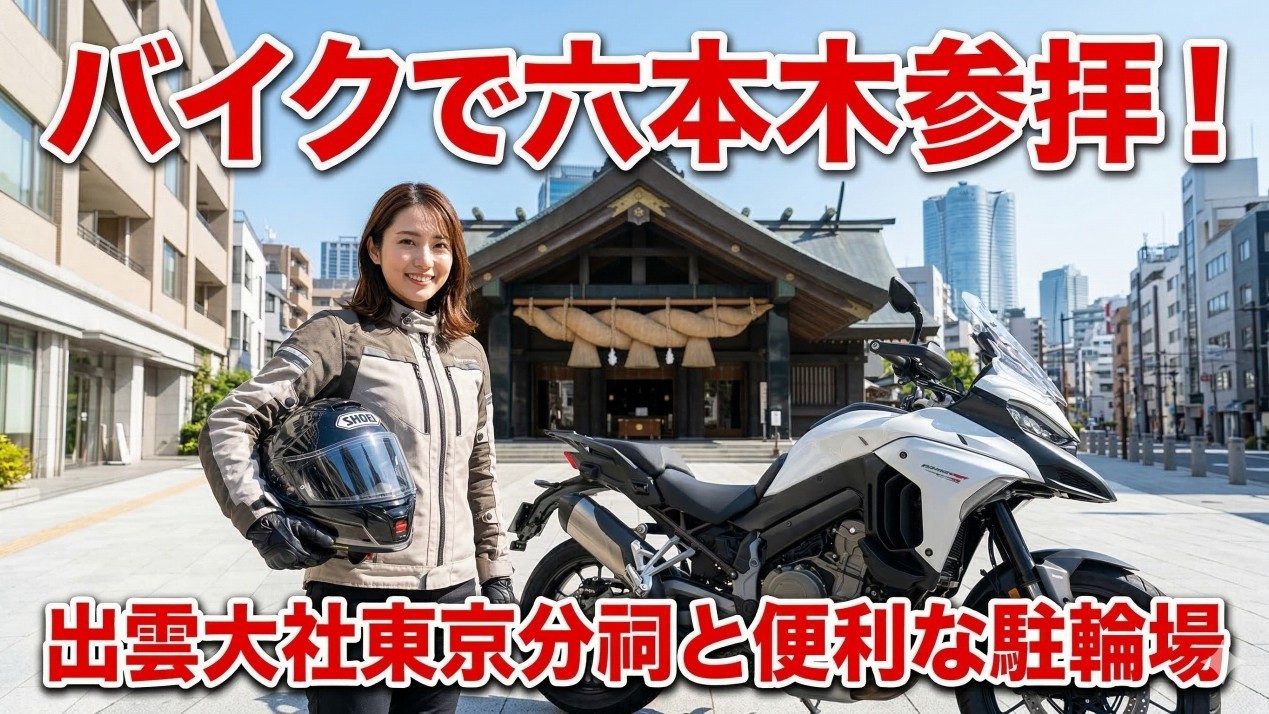 バイクで行く出雲大社東京分祠ツーリング！