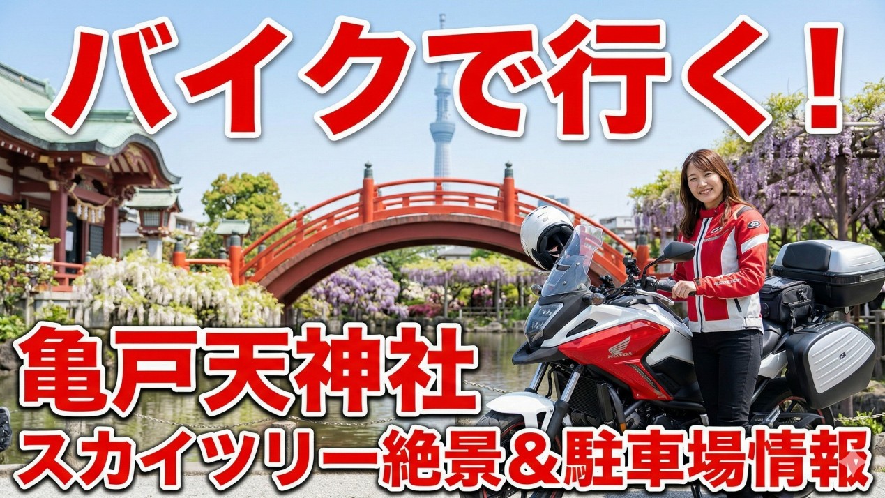 バイクで行く亀戸天神社ツーリング！