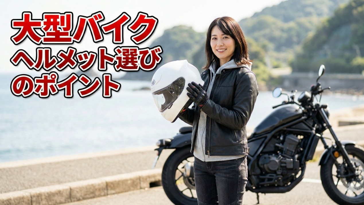 大型バイクのヘルメット選び方